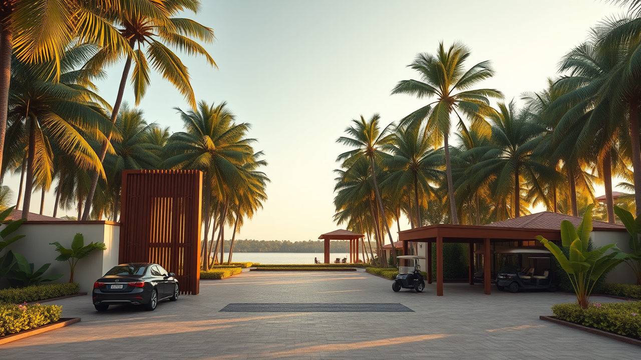 Angola beachfront aerial
