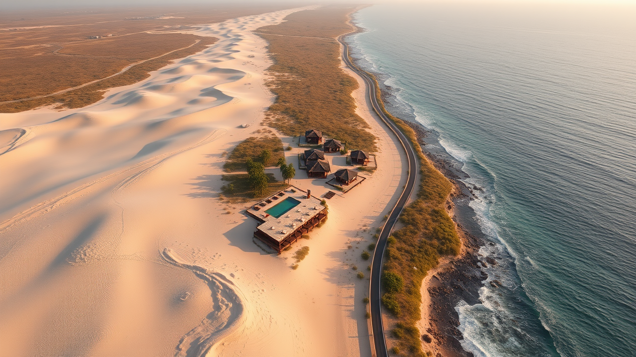 Centro Mar — aerial view of the beachfront development